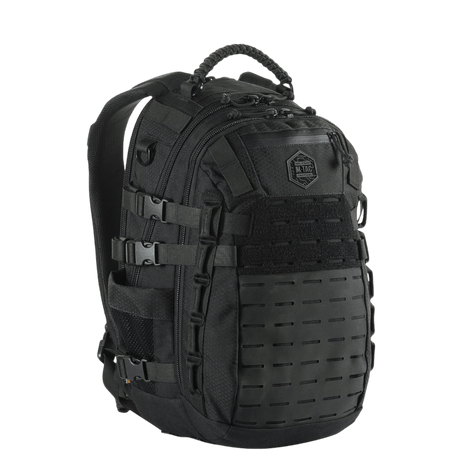 M-Tac Mission Rygsæk Elite Hex i Cordura materiale med MOLLE system, ergonomisk design for holdbarhed og funktionalitet.