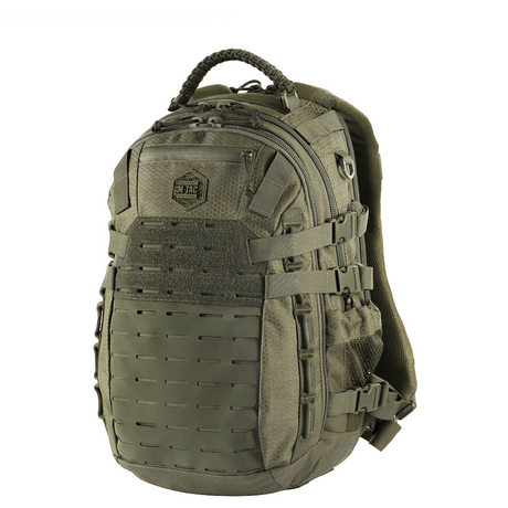 M-Tac Mission Rygsæk Elite Hex i Cordura, med ergonomisk design og MOLLE LASER CUT-system til opsætning af ekstra lommer.
