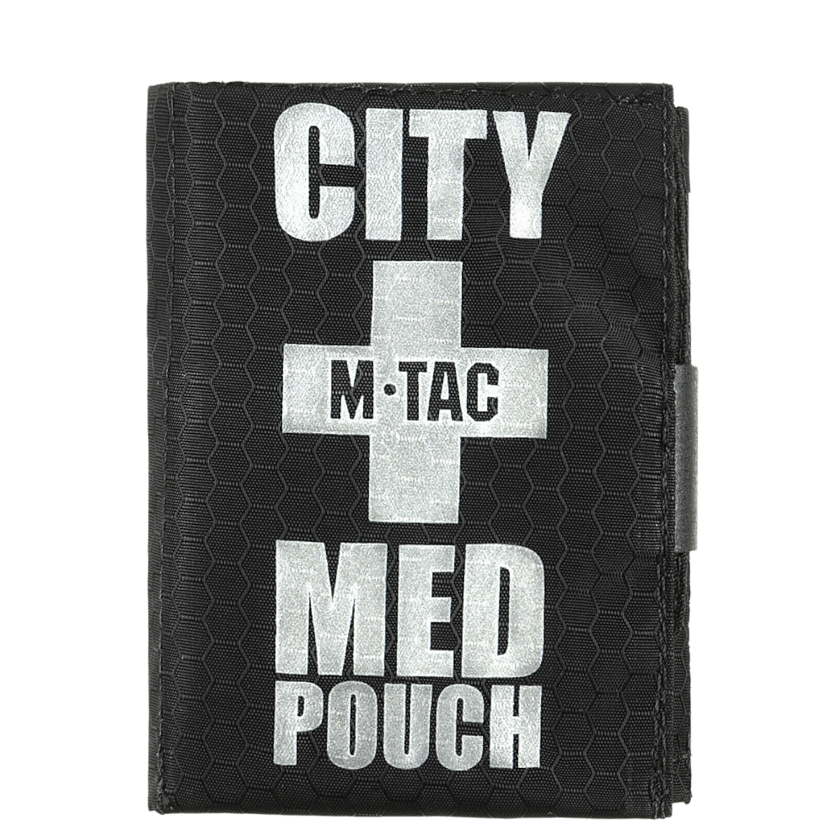M-Tac City Med Pouch Hex - Kompakt førstehjælpskit i slidstærkt Hex Polyester med M-Tac-logo på forsiden.