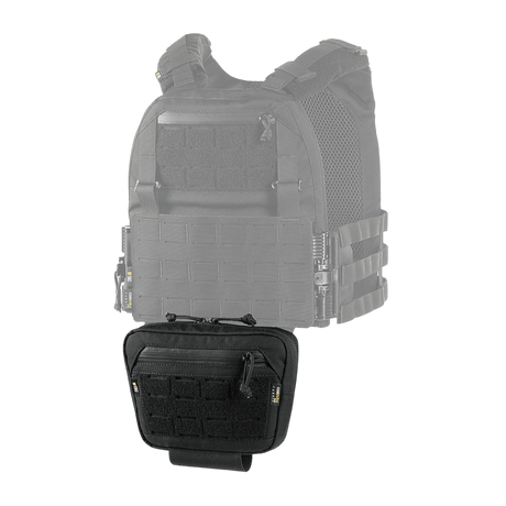 M-Tac Lomme til Tilbehør Lower Large Elite Plate Carrier i robust Cordura 500D, taktisk lomme til ekstra udstyr, vist i galleri position 1.
