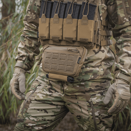 M-Tac Lomme til Tilbehør Lower Large Elite Plate Carrier i slidstærkt Cordura 500D med MOLLE-system og funktionel lynlåslomme, galleri position 1