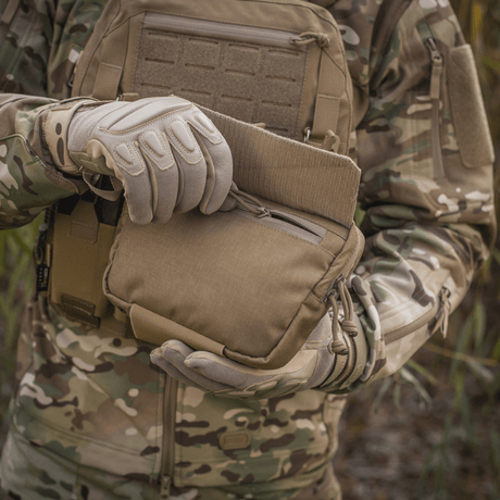 M-Tac Lomme til Tilbehør Lower Large Elite Plate Carrier i robust Cordura 500D, taktisk funktion og praktisk lynlåslomme, galleri position 1