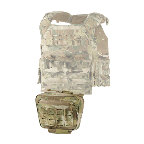 M-Tac Lomme til Tilbehør Lower Large Elite Plate Carrier i slidstærkt Cordura 500D med NIJ-certificering, funktionel taktisk pouch, galleri position 1