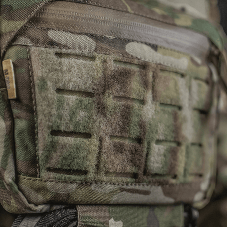 M-Tac Lomme til Tilbehør Lower Large Elite Plate Carrier i camouflagemønster med Cordura 500D materiale og NIJ-certificering, galleri position 1.
