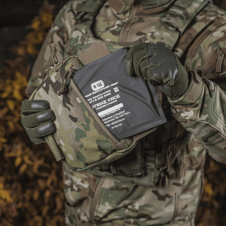 M-Tac Lomme til Tilbehør Lower Large Elite Plate Carrier i slidstærkt Cordura 500D med NIJ-certificering, vist i galleri position 1