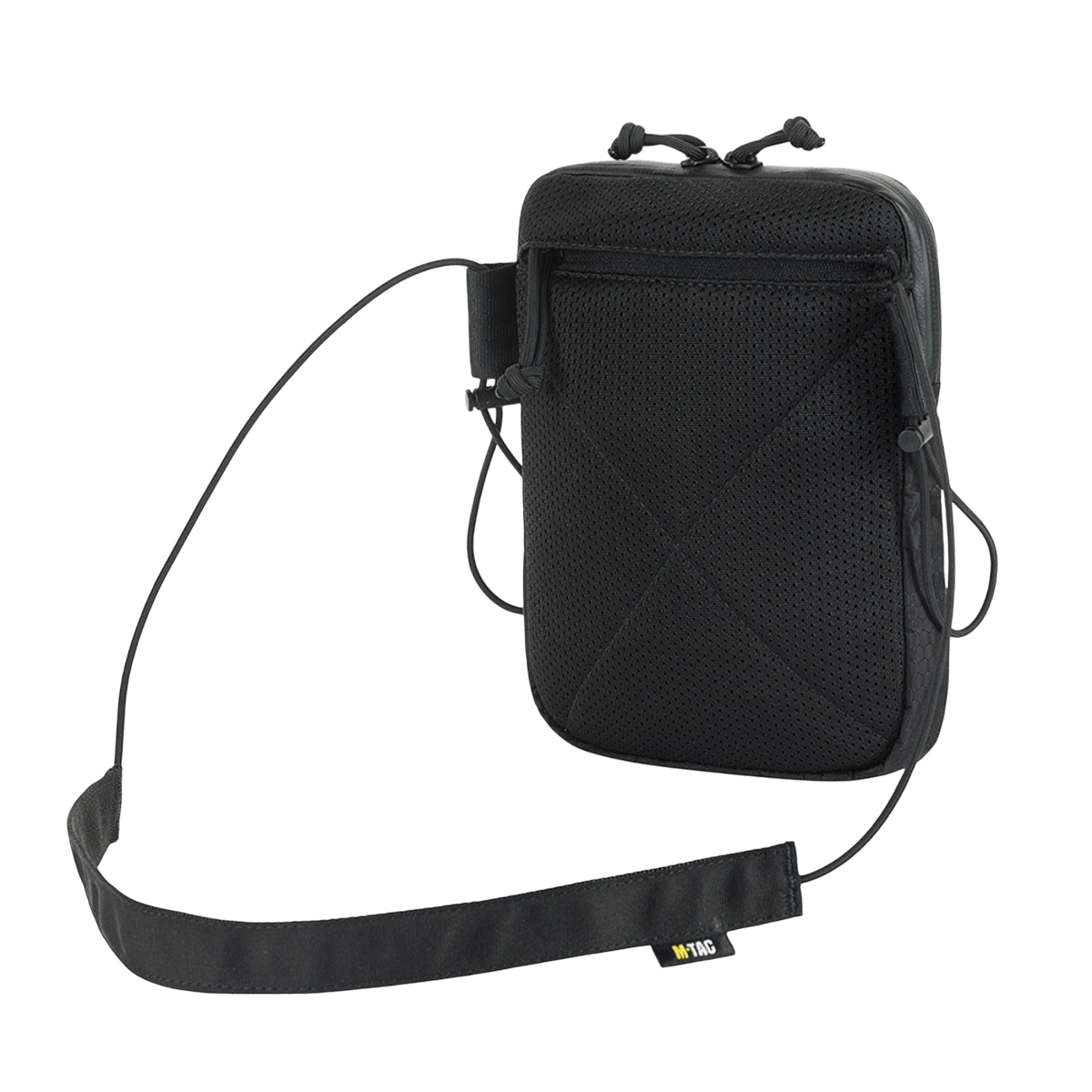 M‑Tac Pocket Bag Elite HEX i slidstærkt materiale med YKK lynlåse, sort kompakt taske til EDC-udstyr, værktøj og dokumenter.