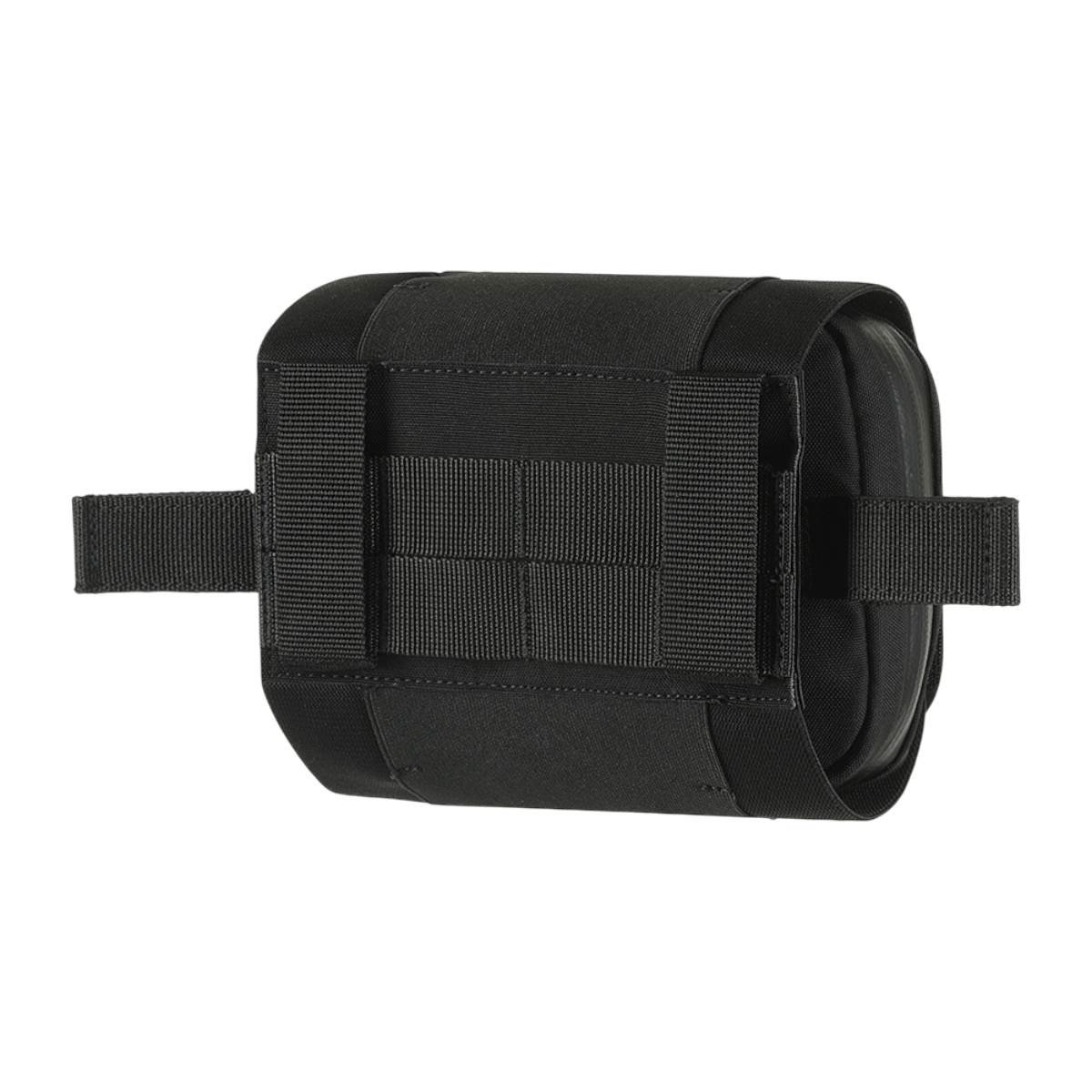 M-Tac Horisontal Medic Lomme Large Elite i sort Cordura 500D materiale med robust design til feltudstyr og førstehjælp.