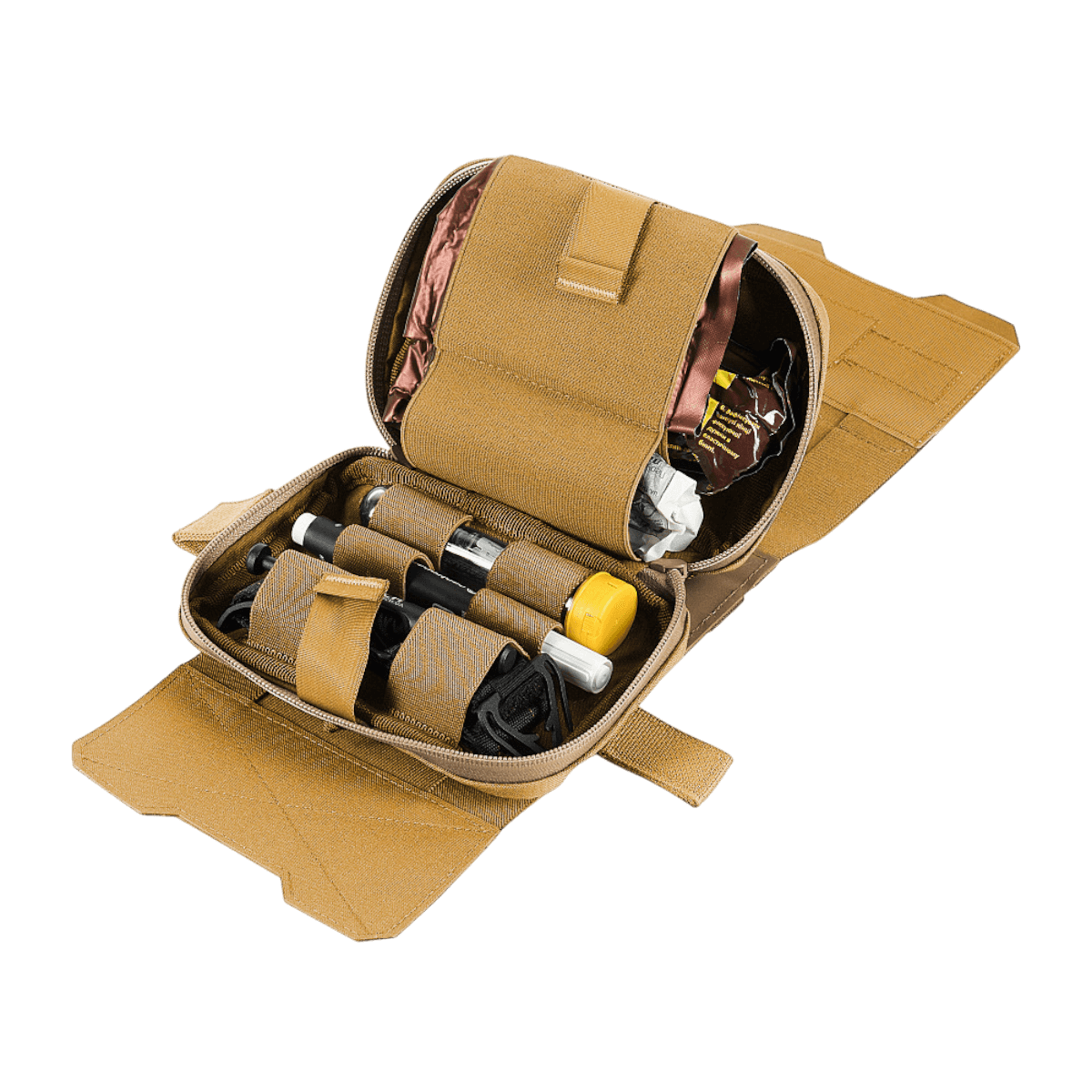 M-Tac Horisontal Medic Lomme Large Elite – Åben taske med indvendig organizer til førstehjælpskit, lavet af slidstærkt Cordura 500D.