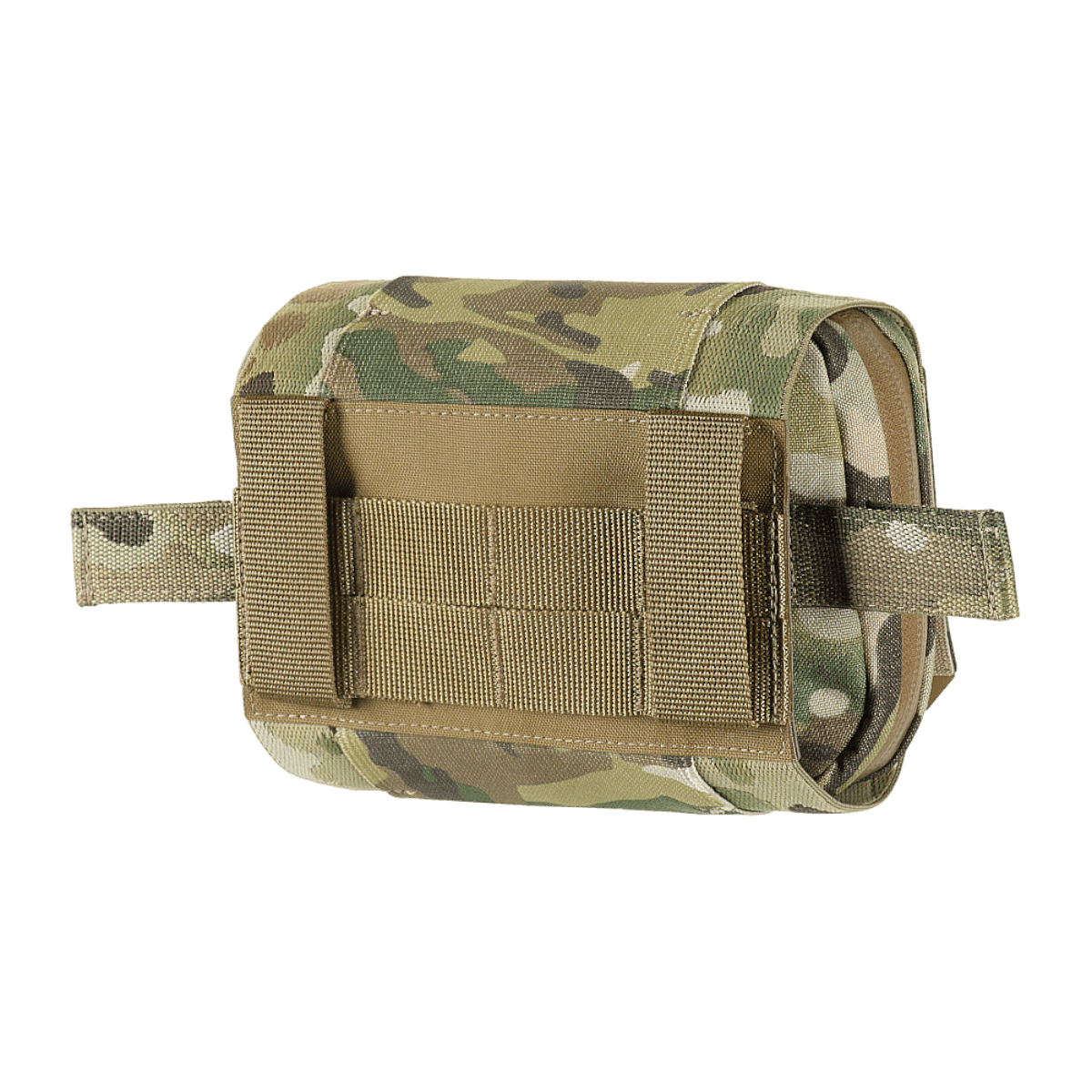 M-Tac Horisontal Medic Lomme Large Elite i camo-design, perfekt til personlig førstehjælpskit med slidstærk Cordura 500D.