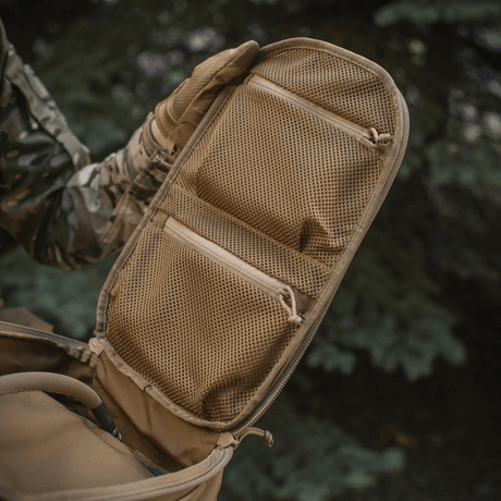 M-Tac STURM Elite Rygsæk indre lommer designet til optimal opbevaring i felten. Taktisk design med holdbare materialer.