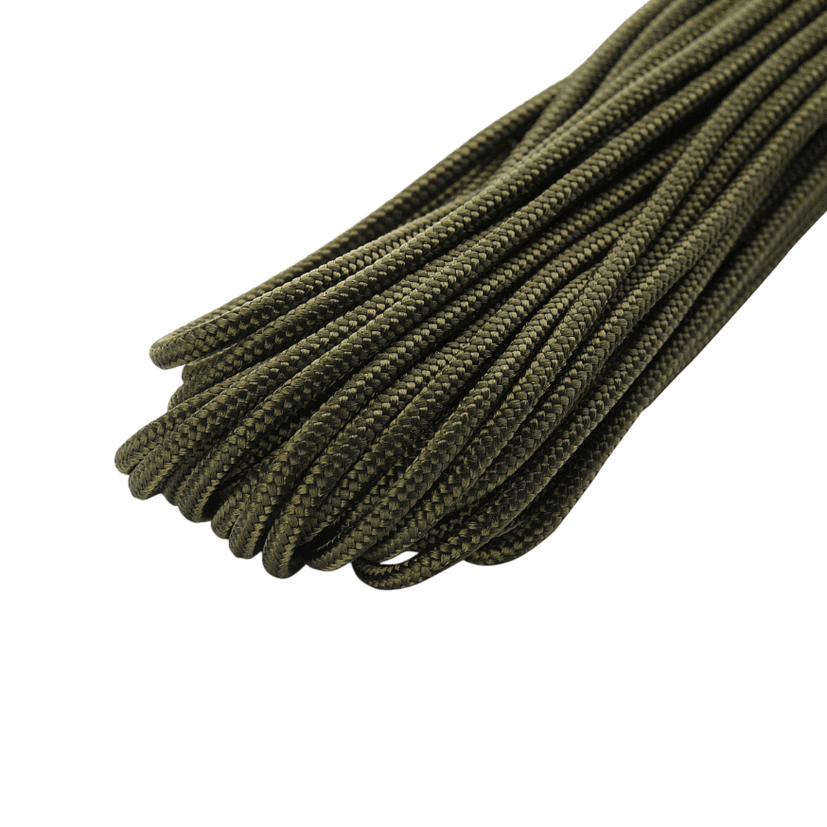 M‑Tac Paracord 550 Type III 15 m stærk grøn nylonkordel til friluft, reparationer og nødbrug med 7 nylontråde, 240 kg brudstyrke.