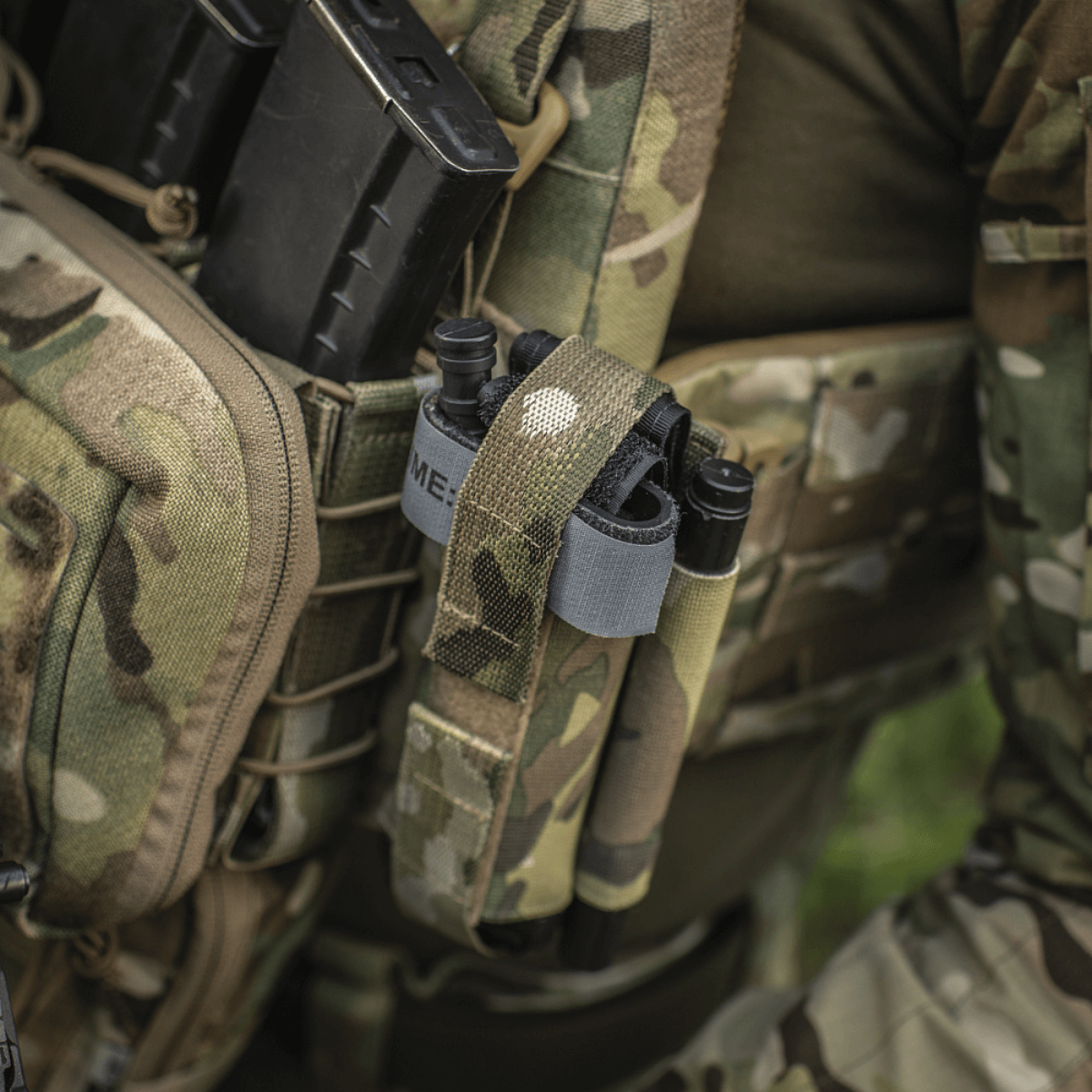 M‑Tac Tourniquet Pouch Elastic Gen.5 fastgjort til taktisk udstyr i camouflage design, lavet af Cordura 500D.