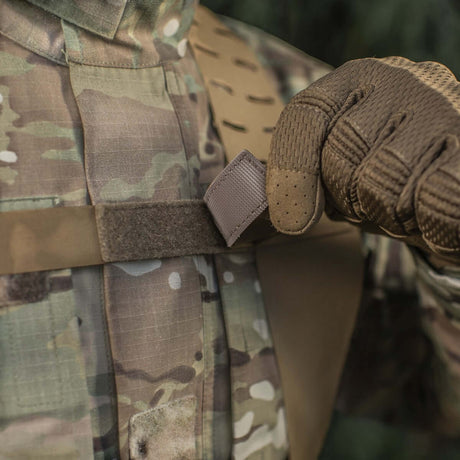M-Tac Skulderstropper til taktisk bælte Laser Cut i holdbart Cordura Squadron materiale, vist i galleri position 1 for funktionel udstyrsbæring.
