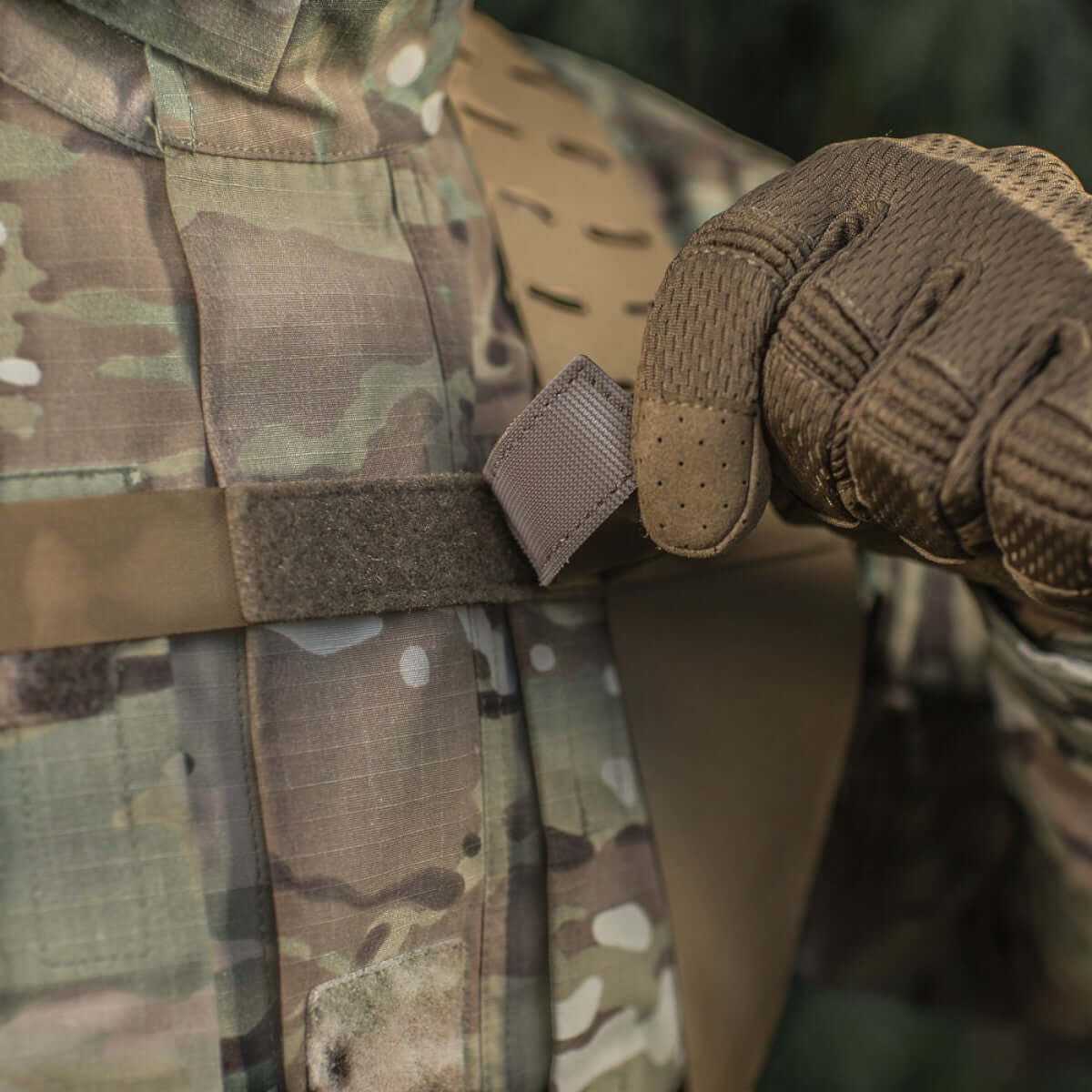 M-Tac Skulderstropper til taktisk bælte Laser Cut, justerbar rem med MOLLE-interface til ekstra udstyr, lavet af Cordura Squadron.