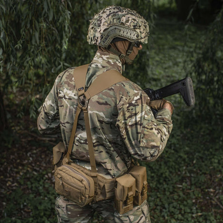 M-Tac Skulderstropper til taktisk bælte Laser Cut i slidstærkt Cordura, designet til komfort ved bæring af tungt taktisk udstyr, galleri position 1