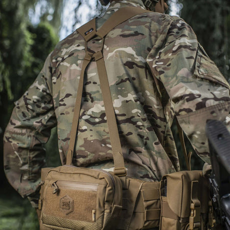 M-Tac Skulderstropper til taktisk bælte Laser Cut i Cordura Squadron, designet til at øge komfort ved tungt taktisk udstyr, galleri position 1.