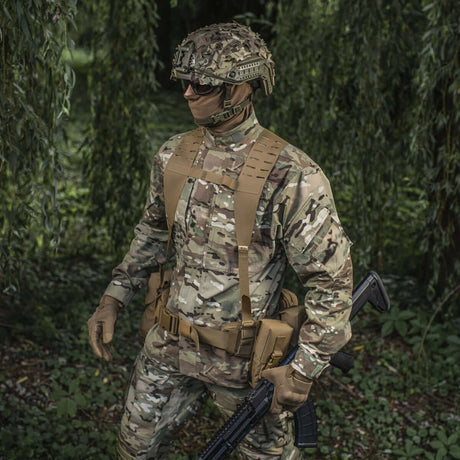 M-Tac Skulderstropper til taktisk bælte Laser Cut i Cordura Squadron, designet til øget komfort ved bæring af udstyr, galleri position 1.