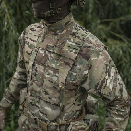 M-Tac Skulderstropper til taktisk bælte Laser Cut i camouflage Cordura med NIJ-certificering, galleri position 1, til øget bærekomfort.