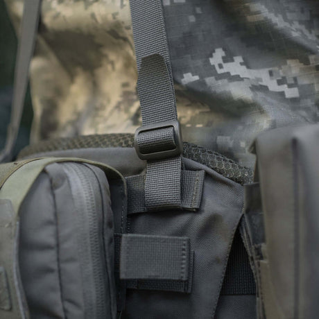 M-Tac Skulderstropper til taktisk bælte Laser Cut i Cordura Squadron med NIJ-certificering vist i galleri position 1, detaljeret remjustering.