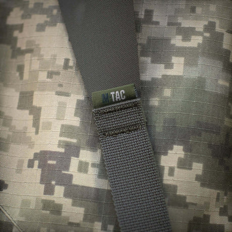 M-Tac Skulderstropper til taktisk bælte Laser Cut i slidstærkt Cordura med NIJ-certificering vist i galleri position 1 tæt på syninger.