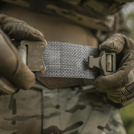 M-Tac Tiger Bælte Cobra Buckle med justerbart bæltesystem og robust koblingsspænde, designet til taktisk udstyrsfastgørelse, galleri position 1.