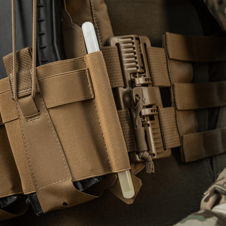 M-Tac Frontpanel til Cuirass QRS Plate Carrier 3 Magasiner i slidstærkt elastisk materiale med NIJ-certificering, gallery position 1.