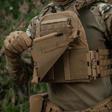 M-Tac Frontpanel til Cuirass QRS Plate Carrier 3 Magasiner i elastisk materiale med NIJ-certificering, funktionel og let, galleri position 1