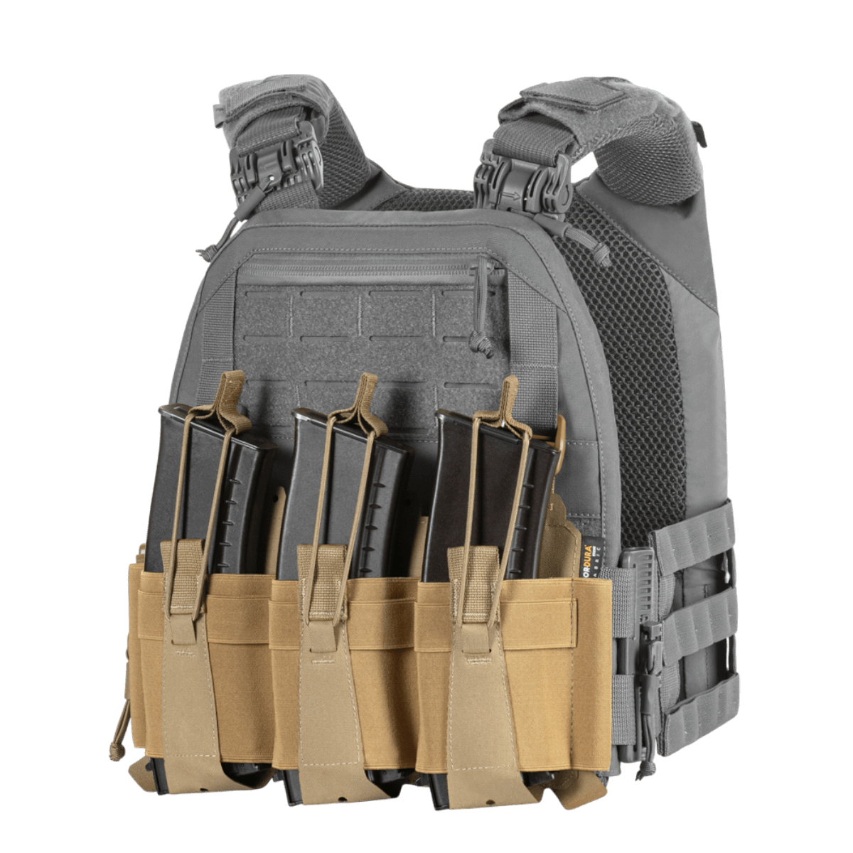 M-Tac Frontpanel til Cuirass QRS Pladebærer Tre Magasiner, let og funktionel med Cordura Squadron og elastik til AK/AR magasiner.