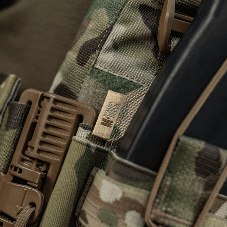 M-Tac Frontpanel til Cuirass QRS Plate Carrier 3 Magasiner i elastisk camouflage materiale med NIJ-certificering, galleri position 1.