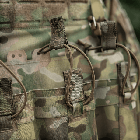 M-Tac Frontpanel til Cuirass QRS Plate Carrier 3 Magasiner med elastiske stropper i multicam og NIJ-certificering, galleri position 1