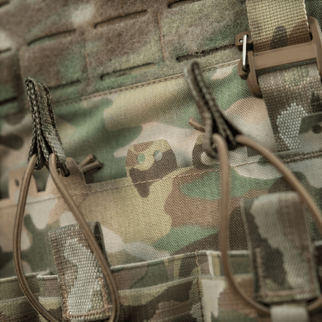 M-Tac Frontpanel til Cuirass QRS Plate Carrier 3 Magasiner i multicam elastikmateriale med NIJ-certificering, galleri position 1.