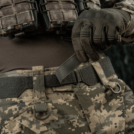 M‑Tac Internal Tiger Bælte til militær brug med Cordura 500D og velcro-fastgørelse. Perfekt til taktik og ekstra stabilitet.