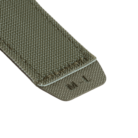 M‑Tac Internal Tiger Bælte i Cordura 500D, størrelse M/L, grøn farve, med velcrolukning til taktisk brug.