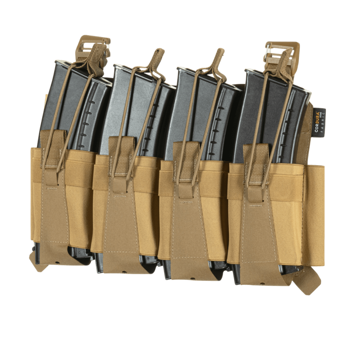 M-Tac Frontpanel til Plate Carrier Cuirass QRS til 4 Magasiner med elastisk mag pouches, designet til AK/AR magasiner, holdbare materialer