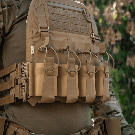M-Tac Frontpanel til Plate Carrier Cuirass QRS til 4 Magasiner i elastisk materiale med NIJ-certificering, galleri position 1.