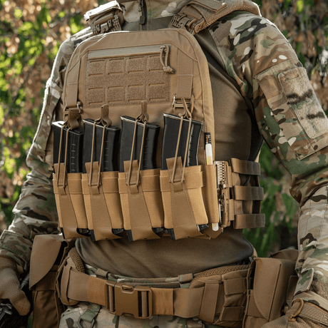 M-Tac Frontpanel til Plate Carrier Cuirass QRS til 4 Magasiner i slidstærkt elastisk materiale med NIJ-certificering, galleri position 1