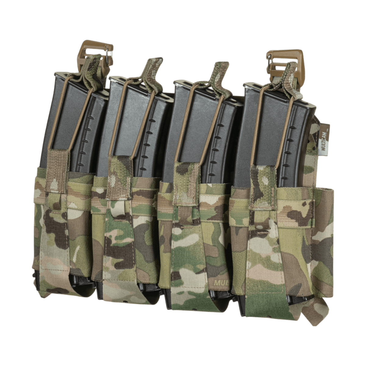 M-Tac Frontpanel til Plate Carrier Cuirass QRS til 4 Magasiner holder fire AK/AR magaziner, fremstillet af elastik og Cordura Squadron.
