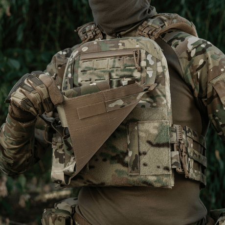 M-Tac Frontpanel til Plate Carrier Cuirass QRS til 4 Magasiner i multicam nylon med elastisk lukning og NIJ-certificering, galleri position 1