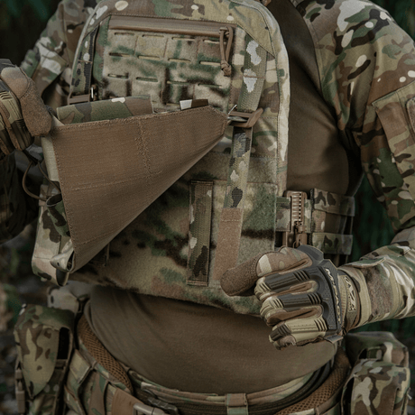 M-Tac Frontpanel til Plate Carrier Cuirass QRS til 4 Magasiner i multicam elastisk materiale med NIJ-certificering, galleri position 1