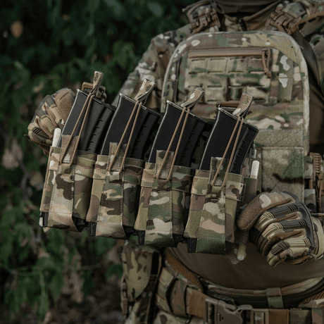 M-Tac Frontpanel til Plate Carrier Cuirass QRS til 4 Magasiner i multicam elastisk materiale med NIJ-certificering, galleri position 1