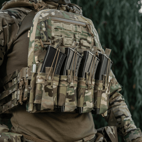 M-Tac Frontpanel til Plate Carrier Cuirass QRS til 4 Magasiner i multicam elastisk materiale med NIJ-certificering, galleri position 1