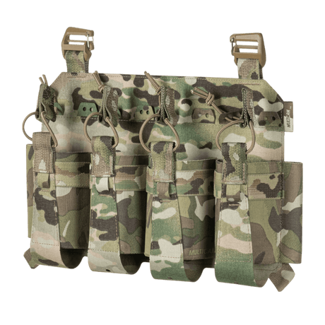 M-Tac Frontpanel til Plate Carrier Cuirass QRS til 4 Magasiner i multicam nylon med elastiske remme og NIJ-certificering, galleri position 1