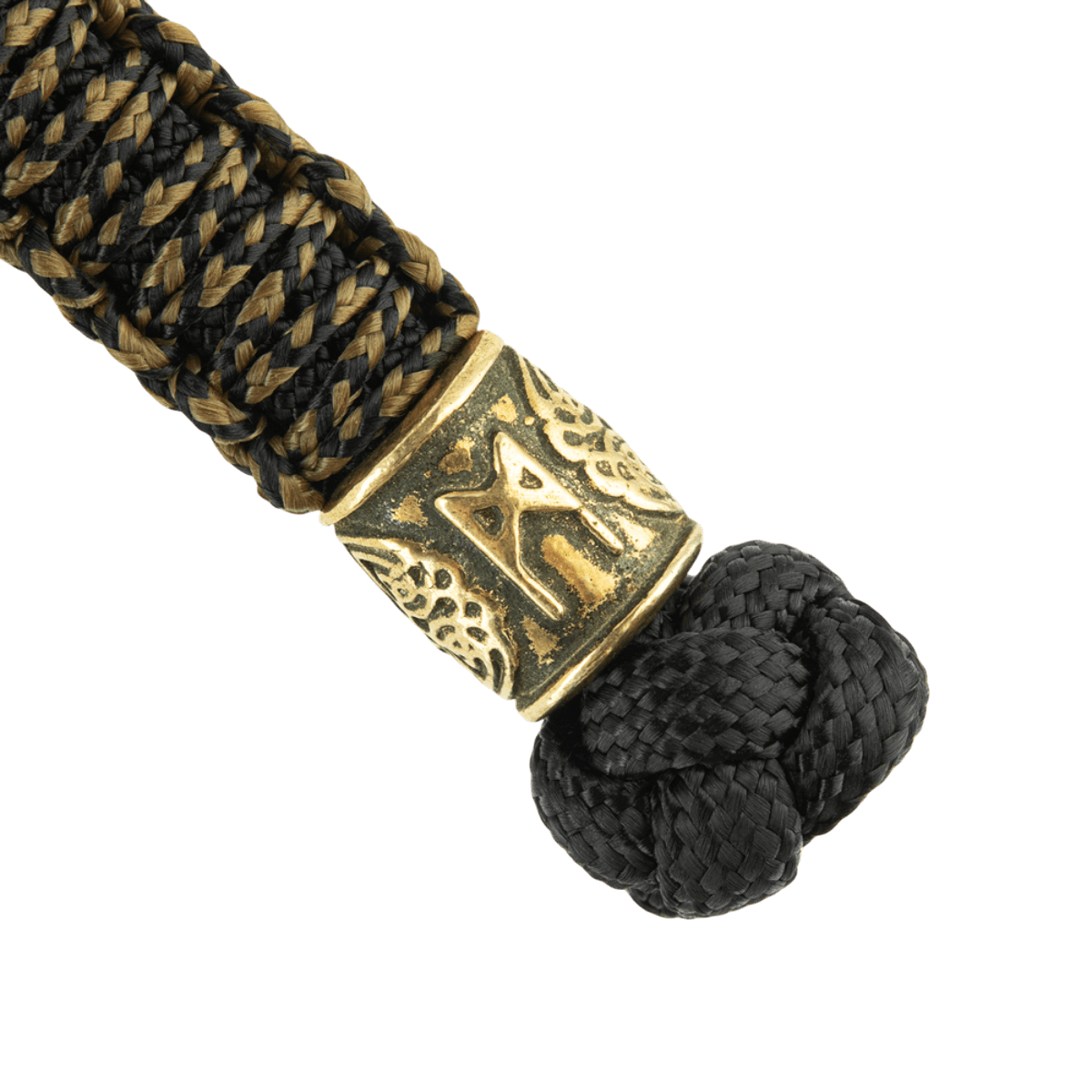 M-Tac Lanyard Scandinavian Mannaz med snoet paracord og dekorativ perle. Stilfuldt tilbehør til knive og udstyr.