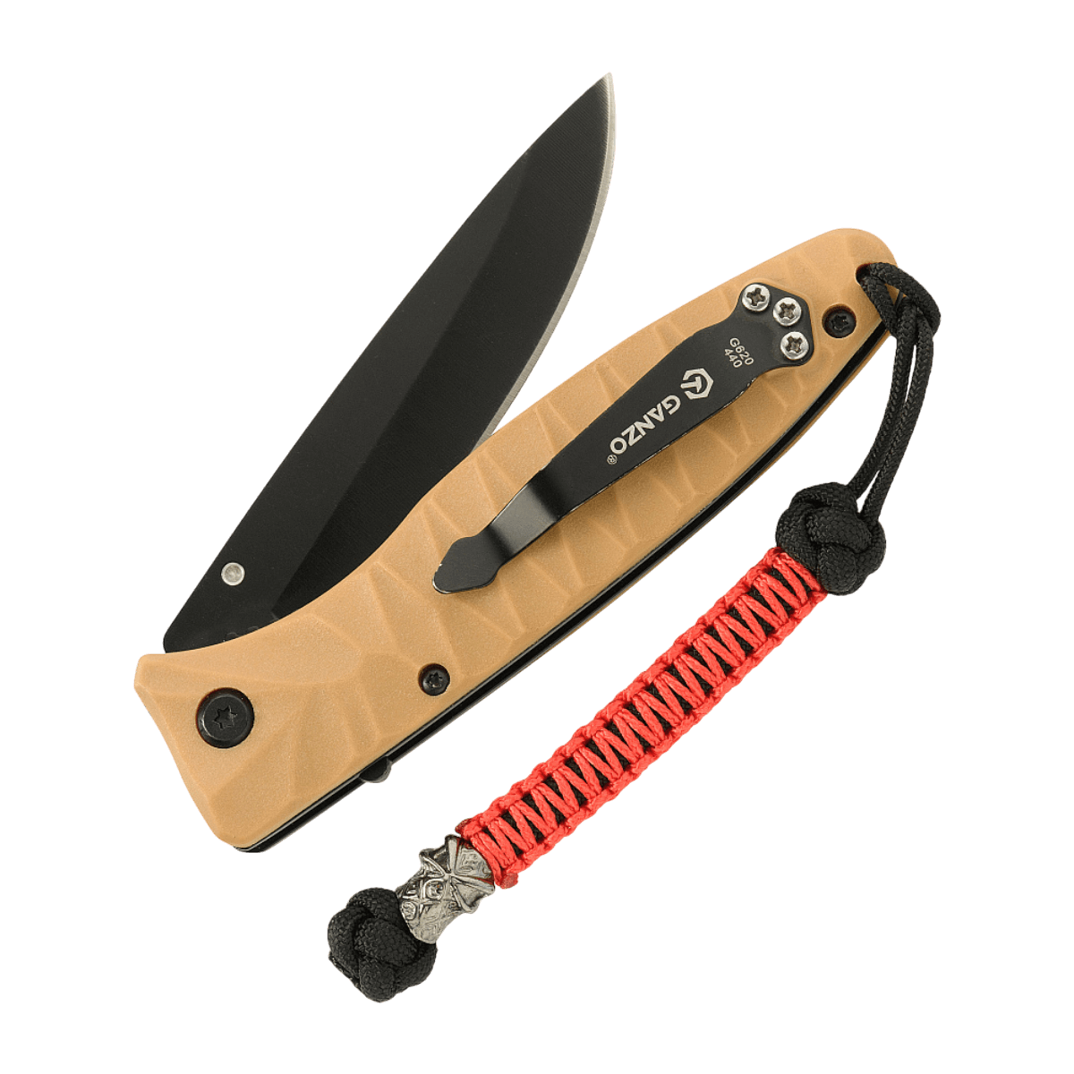 M-Tac Knife Lanyard Ninja i paracord tilføjer stil og funktion til din lommekniv, giver et bedre greb og gør kniven let at trække op. Længde 14,5 cm.