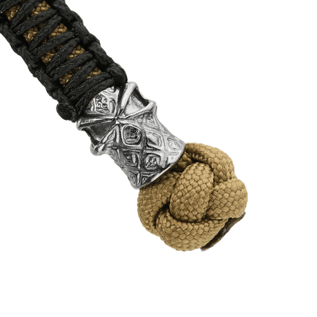 M-Tac Knife Lanyard Ninja i flettet paracord med cupronickel perle, stilfuldt og praktisk tilbehør, længde 14,5 cm.
