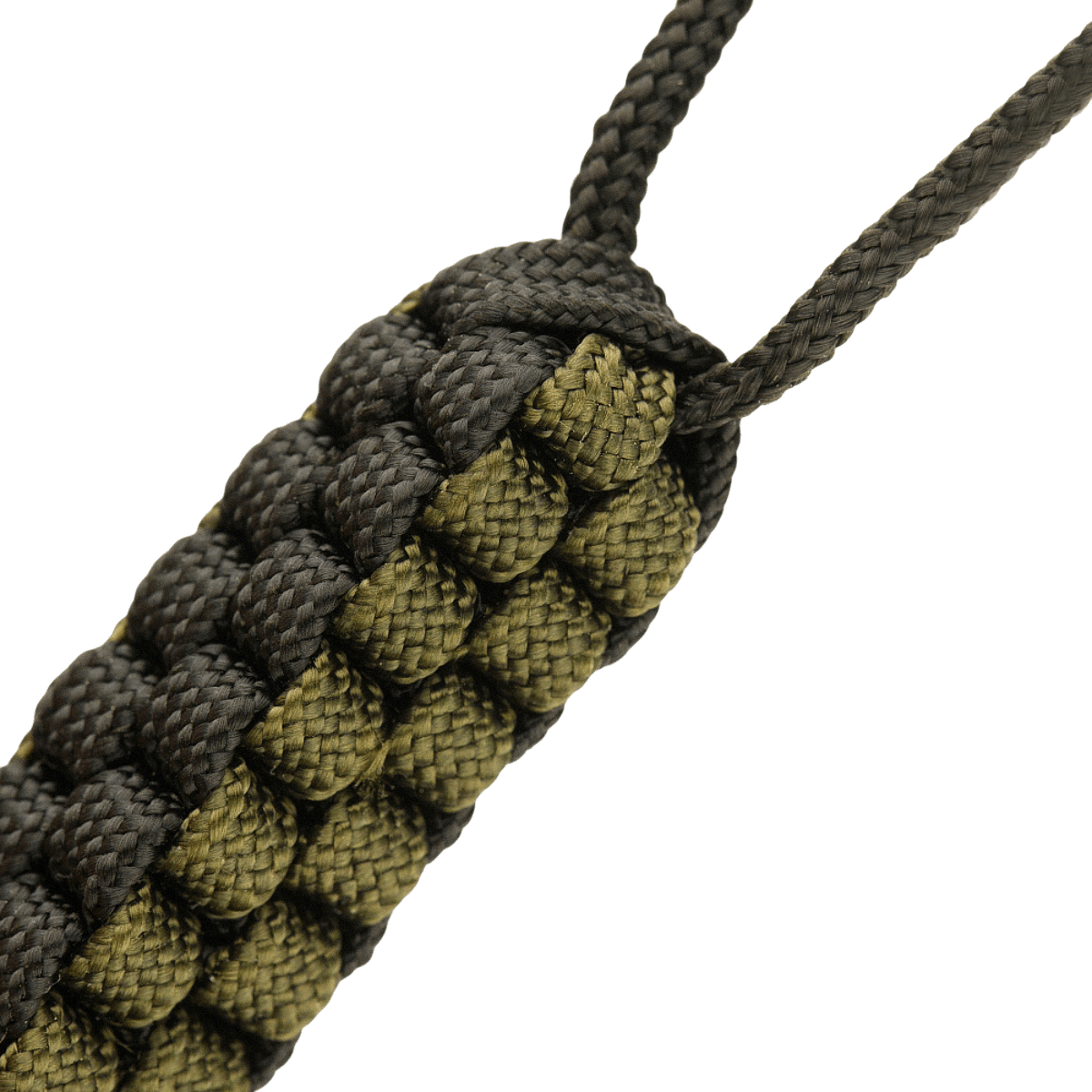 M-Tac Knife Lanyard Cuboid Skull i flettet paracord med dekorativ perle, praktisk tilføjelse til knive for nem identifikation og unik stil.