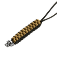 M-Tac Knife Lanyard Cuboid Skull i flettet paracord med dekorativ kranie perle i sort og tan design