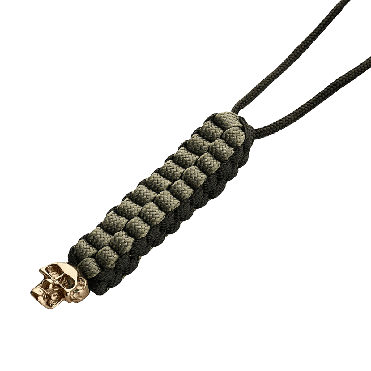 M-Tac Knife Lanyard Cuboid Skull i flettet paracord med dekorativ Cuboid Skull-perle. Stilfuldt og praktisk tilbehør til knive.