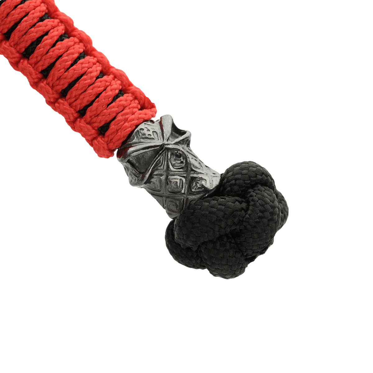 M-Tac Ninja Ver.2 Lanyard med flettet paracord og Ninja-motiv i cupronickel, ideel til knive og småt udstyr.