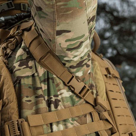 M-Tac Rygsæk Sturm Elite Gen.II med MOLLE system og camouflage mønster for avancerede raid missioner i felten.